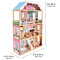 KidKraft Charlotte Wooden Dolls House with Classic Style Furniture and Accessories Included, 4 Storey Play Set for 30 cm/12 Inch Dolls, Kids' Toys, 65956