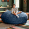 Jaxx 6 Foot Cocoon Large Bean Bag Chair for Adults, Microsuede Navy
