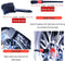 Epzia 4 Pack Long Handle Car Cleaning Kit Wheel Brush Kit - 2X Soft Wheel Woolies Cleaning Brush, Detailing Brush and Stiff Tire Brush, Bendable& Durable Wheel Rim Car Wash Kit