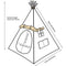 LAVIEVERT Children Playhouse Huge Indian Canvas Teepee Kids Play House with Two Windows - Comes with A Canvas Carry Bag