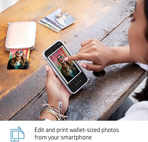 HP Sprocket Select Portable Instant Photo Printer for Android and iOS Devices (Eclipse) Prints on 2.3x3.4” Sticky-Backed Zink Photo