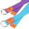 H&S Yoga Straps for Pilates & Gym Workouts - 1.85 and 2.45m Adjustable Strap for Yoga Stretching & Exercise - Extra Long Cotton Belts for Gymnastics Equipment for Home