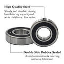 AcbbMNS 10 Pack 6200-2RS Ball Bearing 10x30x9mm Rubber Sealed Ball Bearing Deep Groove for Skateboards Inline Skate Scooter Roller (6200-2RS 10x30x9mm)