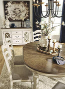 Signature Design by Ashley Realyn Dining Room Extension Table, Chipped White