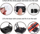 Snokay Adjustable Self-Adhesive Nylon Cable Ties with Extra Screw and Hole - Multi-Purpose Cable Tidy Clips Adjustable Cable Zip Ties Cord Holders for Home and Office Desk Organization - 50Pcs