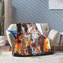 Warriors-Cats Blanket for Women Girls Goys Pet Kids Soft Warm Cozy Throw Blanket Sofa Bed Fleece Travel Blanket Gifts 50"x40"