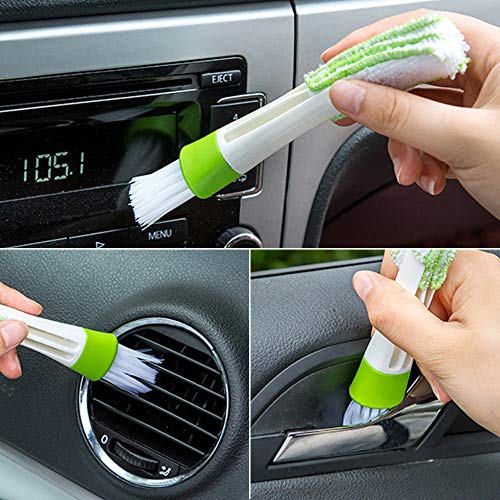 10 Pcs Car Cleaning Brush Kit, AIFUDA Detail Brush (Set of 5), Wire Brush, Blinds Brush and Air Vent Brush, for Auto Detailing Cleaning Car Motorcycle Interior, Exterior,Leather, Air Vents