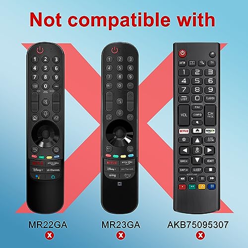 AN-MR21GA for 2021 LG Magic Remote with Pointer and Voice Function Replacement Remote for LG UHD OLED QNED NanoCell 4K 8K Smart TVs