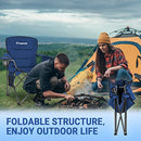 KingCamp Oversized Camping Chair Folding Chair Lawn Chairs Heavy Duty 300lbs Camp Chair Full Padded High Back Portable Chair with Cooler Bag, Cup Holder, Side Pocket for Outdoor Fishing Picnic Sports