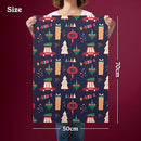 GIVEWRAP The Gift Wrap That Gives To Charity. All Occasions and Birthday Gift Wrap Paper for Adults & Kids, Recyclable, Eco-Friendly, Christmas Illustration Bundle (6 Sheets, 50 cm x 70 cm)