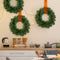 Jutom Christmas Artificial Holiday Pine Wreaths Christmas Pine Wreaths Green Wreaths for Windows Kitchen Cabinets Dining Room Chairs Holiday Tables and Other Holiday Decorations (8, 11.93 Inch)