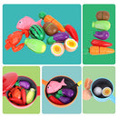 REMOKING Kids Kitchen Pretend Play Food,Cooking Accessories Playset,Pots and Pans,Cookware, Utensils, Vegetables,Learning 3 4 5 Years Old Baby Infant Toddlers Boys Girls Children,Kid