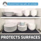Drymate Premium Luxury Shelf & Drawer Liner, Thick Cushioned Fabric, Non-Adhesive, Absorbent, Waterproof, Slip-Resistant, Liners for Kitchen Cabinets, Cupboards (USA Made)(12”x59”)(2-Pack)(Charcoal)