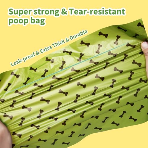 LastingLife Dog Poop Bags 540 Counts 36 Rolls EPI Technology Biodegradable Pet Waste Bags 100% Leak Proof Strong Thick Poop Bags Included poop bag dispenser and Hands-Free Holder (Lavender Scented)