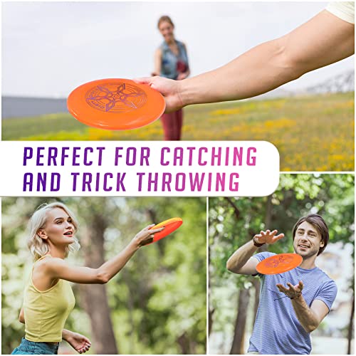 Indy - Dirty Disc (175 g) (Orange) Frisbee, Professional Frisbee Disc, Throwing Disc, Flying Disc, Sports Toy, Sports Game for Children and Adults