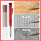 40 PCS Solid Carpenter Pencils Kit, Including 2 pcs Deep Hole Carpenter Pencils with Built-in Pencil Sharper and 2 pcs Carpentry Mechanical Pencil and 36 pcs Refills for Drawing Marking Woodworking