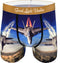 Good Luck Undies Men's F/A-18 Hornet Combat Jet Boxer Brief Underwear, Blue, Large
