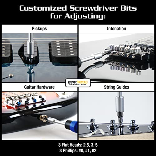 MusicNomad MN229 Premium Guitar Tech Screwdriver and Wrench Set