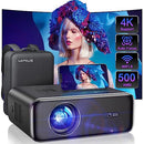 [Auto Focus] Projector with WiFi 6 and Bluetooth 5.2, 480 ANSI Projector 4K, WiMiUS P62 Native 1080P Outdoor Film Projector