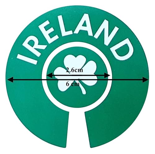 Acclaim Jumbo 6 cm Ireland Green White Lawn Bowls Identification Stickers Markers 2 Full Sets Of 4 Self Adhesive