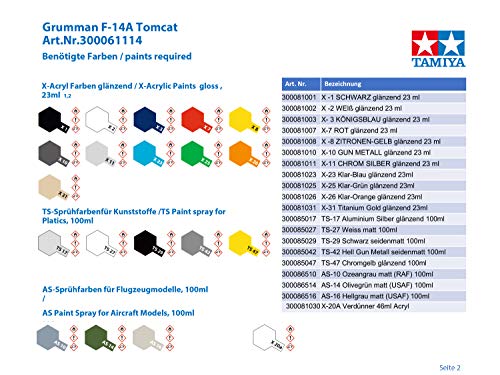 Tamiya F-14A Tomcat 1:35 Scale Model Kit