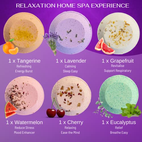 Zenglow Shower Steamers with Essential Oils [6] Pieces 200 g – Best Gifts for Women - Valentines Day - Gifts for Mum - Shower Bombs - Christmas