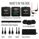 RØDE Wireless GO II Ultra-compact Dual-channel Wireless Microphone System with Built-in Microphones, On-board Recording and 200m Range for Filmmaking, Interviews and Content Creation
