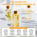 HIQILI Sweet Orange Essential Oil,Pure Natural Orange Oil with Dropper Perfect for Skin, Diffuser, Aromatherapy, Soap and Candle Making-16Oz