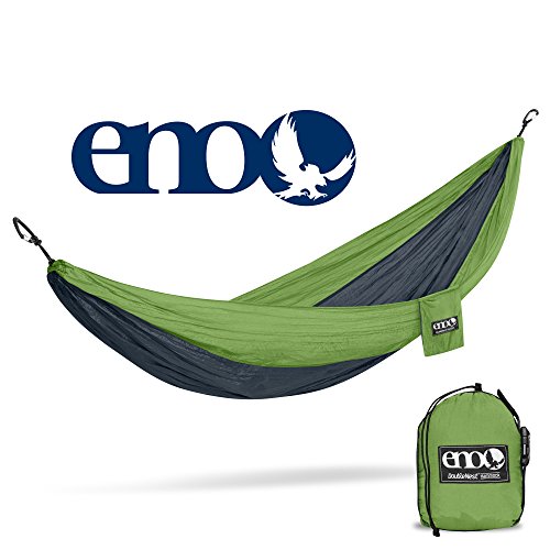 ENO DoubleNest Camping Hammock, Lime/Charcoal
