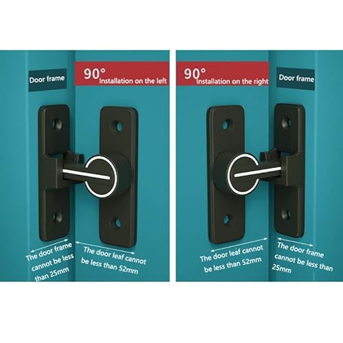 1PC Luminous Sliding Door Latch Lock,Barn Door Lock,90 Degree Gate Latches Heavy Duty Flip Latch Safety Door Bolt Latch,90 Degree Self Luminous Sliding Barn Door Latch,Door Bolt Latch Lock for Barn