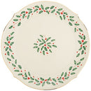 Lenox 830142 Holiday Round Serving Platter, Red & Green, 3.0 LB