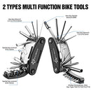 ROCKBROS Bike Repair Kits 16 In 1 Multi-Function Bike Tool Kits Portable Foldable Bike Multitool Cycling Tool Kit Bike Tool Allen Wrench Tire Levers