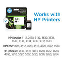 HP 63XL Black Original Ink Cartridge (F6U64AN)