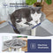 MeowSir Cat Tree 4 in 1 Cat Scratching Post Featuring with Cat Self Groomer Wide Large Top Perch Natural Scratching Post and Danging Ball for Indoor Cats-Grey