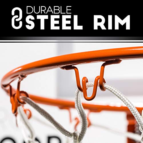 Franklin Sports 54132X Over The Door Mini Basketball Hoop - Slam Dunk Approved - Shatter Resistant - Accessories Included