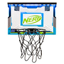 NERF LED Over The Door Mini Basketball Hoop - Pro Hoop Light Up Indoor Kids Basketball Hoop - Electronic Slam Dunk Mini Hoop Set with Mini Basketball - Door + Bedroom Indoor Hoop for Kids
