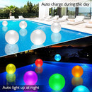 QOCNAM Solar Floating Pool Lights, 14In Led Pool Lights with Remote Control,IP68 Full Waterproof Floating Pool Light Balls 16 Color Changing Hot Tub Lights & Pool Ball Light（Set of 2）