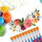 10 Pcs Flat Paint Brushes for Acrylic Painting, 1 Inch Art Paint Brushes Artist Painting Brush for Acrylic Watercolor Oil Detail Painting