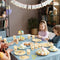 AURORAPARTY 1220pcs Classic Winnie Bear Baby Shower or Birthday Party Supplies Pooh Baby Shower Plates Napkins Cups Gender Neutral Birthday Decoration Tableware Set Serves 24