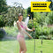 Kärcher Garden Shower (Height 1.50-2.20 m, Removable Shower Rod, 180° Movable Spray Head, Tripod and Spikes)
