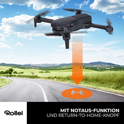 Rollei Fly 80 Combo Drone, WiFi Live Image Transmission, 6-Axis Gyroscope, Full HD Camera, Long Flight Time, App Control and Includes Remote Control