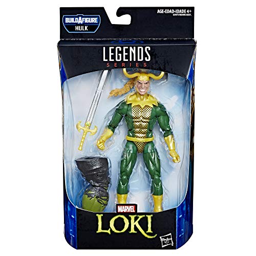 Marvel Legends Series Loki 6" Collectible Marvel Comics Action Figure Toy for Ages 6 & Up with Accessory & Build-A-Figurepiece