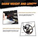 20-70lbs Compound Bow Arrow Set Archery Hunting Target Shooting RH Adjustable 320fps Masters Beginner Bow Kit,Outdoor Fishing,Camo