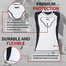 TUOYR Youth Padded Compression Shirt Vest Rib Chest Protector Football Baseball