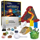 NATIONAL GEOGRAPHIC Earth Science Kit - Over 15 Science Experiments & STEM Activities for Kids, Includes Crystal Growing Kit, Volcano Science Kit