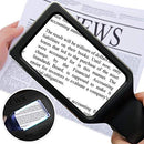 [Rechargeable] 4X Magnifying Glass with [10 Anti-Glare & Dimmable LEDs]-Evenly Lit Viewing Area-The Brightest & Best Reading Magnifier for Small Prints, Low Vision Seniors, Macular Degeneration