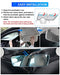 KUST Windshield Sun Shade for Mercedes-Benz C-Class 2008-2014 Window Shade Sun Visor Cover Foldable Blocks UV Rays Keep Your Car Cooler