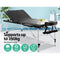 Zenses Massage Table 80cm Portable 3 Fold Aluminium Beauty Bed Black