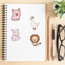 Wimarn 200Pcs Animal Stickers for Kids, Vinyl Cute Stickers, Laptop Stickers for Water Bottles Skateboard, Waterproof Stickers for Teens Girls&Boys