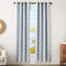 Amazon Basics Room-Darkening Blackout Curtain Set with Grommets - 52 x 84-Inch, Light Gray Lattice, 2 Panels